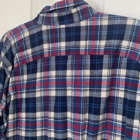 Men Abercrombie & Fitch XXL Plaid Button Long Sleeve Shirt Rodeo Western Preppy - Picture 4 of 11